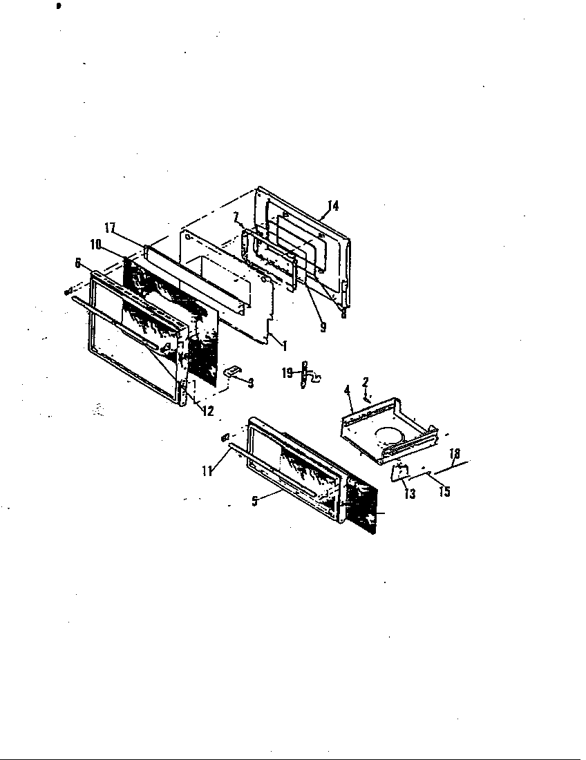 Magic Chef 31FS-92KXS-EL door diagram