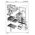 Admiral NT17B6VA/5A70A fresh food compartment diagram