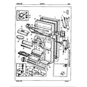 Admiral ICNT22F93A/5B78A door diagram