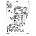 Admiral NT15A5VA/5A61A door diagram