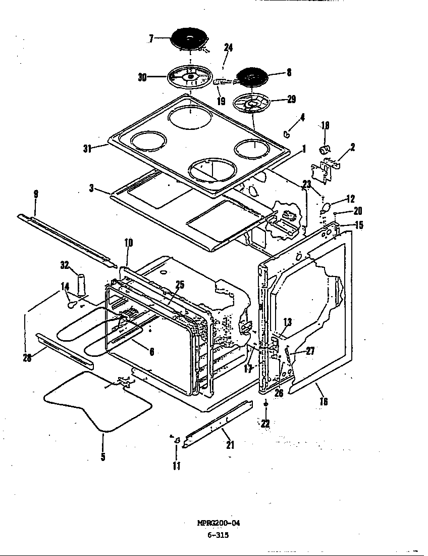 Admiral 654AD-HVW body diagram