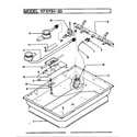 Admiral 1171AH-30 burner box assy. (1171*h-30) (1171ah-30) (1171wh-30) diagram