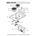 Crosley CEDH861 top assy. diagram