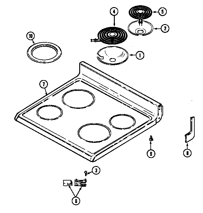 Norge L3581XRA top assembly diagram