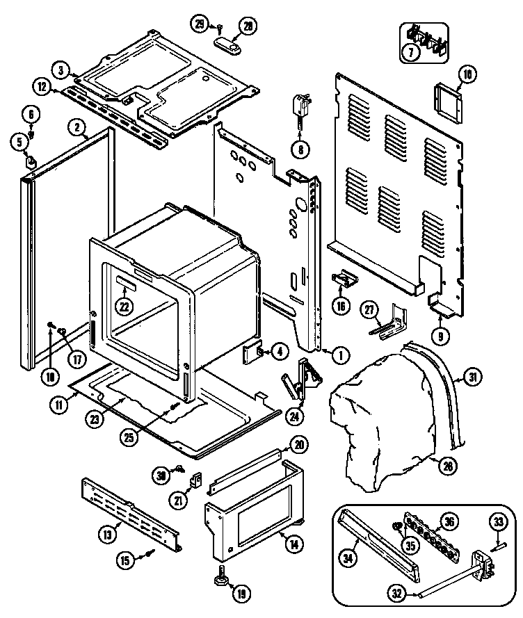 Norge L3581XRA body diagram
