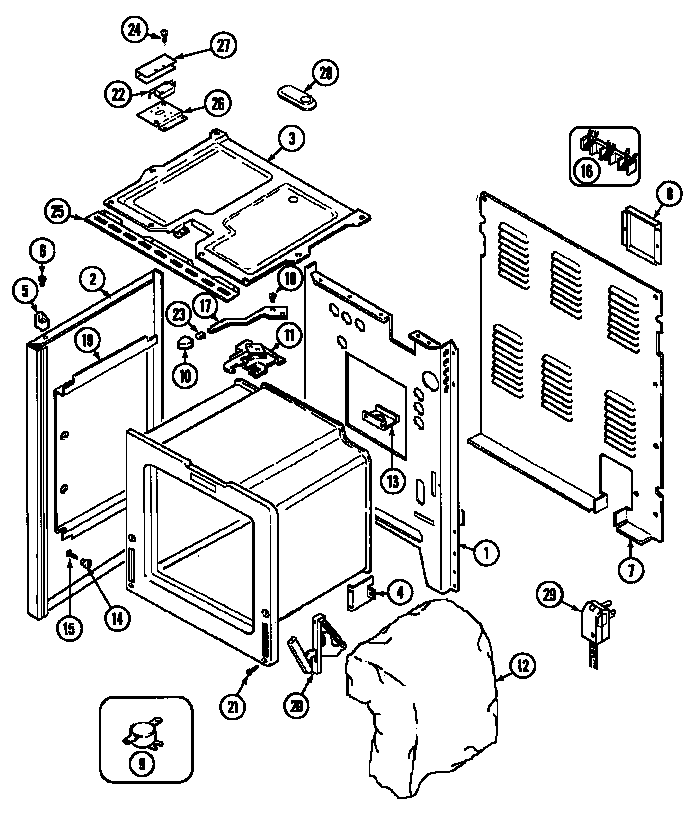 Norge L3872VRV body diagram