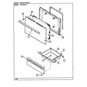 Admiral A3510PRW door/drawer (a3510pr) (a3510pra) (a3510prw) diagram