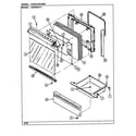 Admiral A3510PRW door/drawer (a3520sr) (a3520sra) (a3520srw) diagram