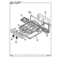 Admiral A1100PRA-K top assy. diagram
