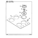 Admiral A8261RV top assy. diagram