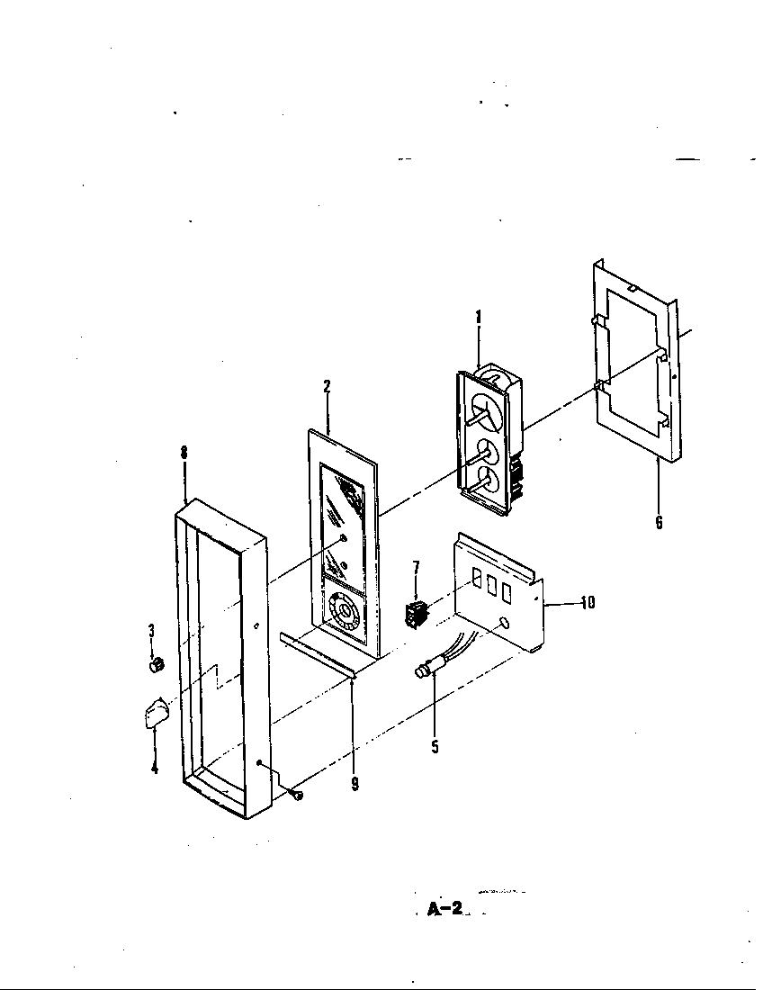 Magic Chef 22FK-2KW control panel diagram