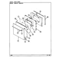 Admiral A9854XPB door (lower) diagram