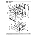 Admiral A6257XRS door/drawer diagram
