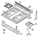 Admiral A3432SRW top assembly diagram