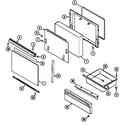 Admiral A3432SRW door/drawer diagram