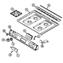 Admiral A6498XRS top assembly diagram
