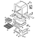 Admiral A6498XRS oven/base diagram