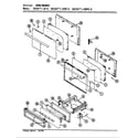 Admiral A31HA-10-R door/drawer diagram