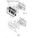 Admiral 958AF-CLZ door & latch assy. diagram