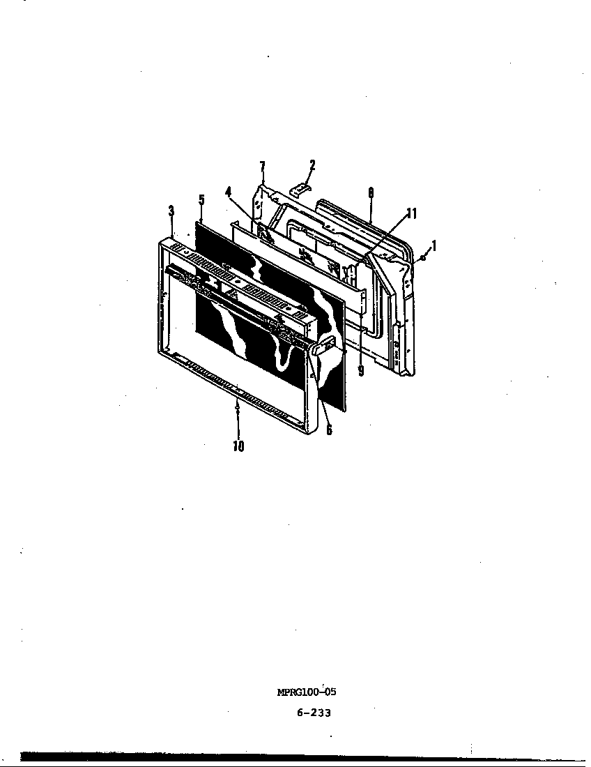 Admiral 687AF-CKVW door diagram