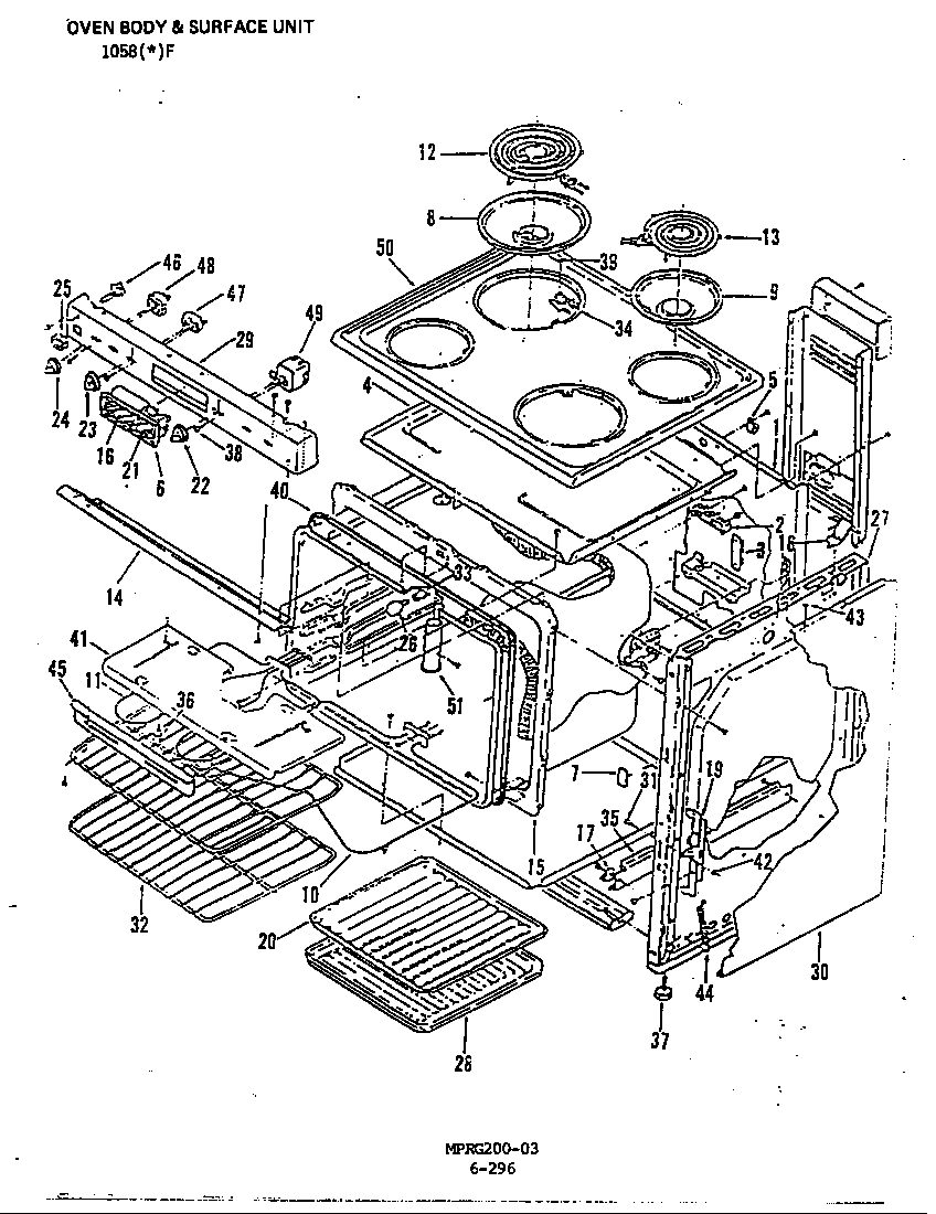 Admiral 1088AF-CKZ body diagram
