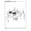 Admiral A3631WRW top assembly diagram