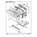 Admiral A3631WRW door/drawer (a3531wr) diagram
