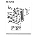 Maytag NT218MA/DD72A fresh food door diagram