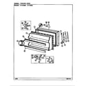 Maytag NT218MA/DD72A freezer door diagram