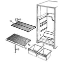 Magic Chef RB171TA shelves & accessories diagram