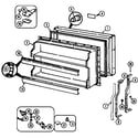 Magic Chef RB171TA freezer door diagram