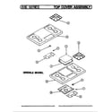 Magic Chef U83FA-1GK top assembly diagram