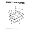 Magic Chef U83FA-1GK burner box assy. (electronic ignition) diagram