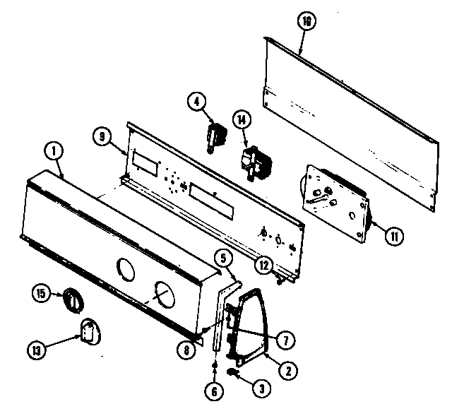 Norge DGM202A control panel (rev. e) (dgm202a) (dgm202w) diagram