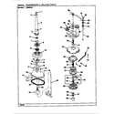 Norge LWM202HC transmission & related parts (rev. e-j) diagram