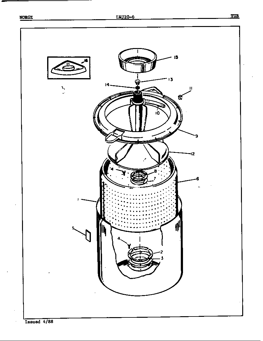 Norge LWJ206A tub (orig. rev. a) diagram