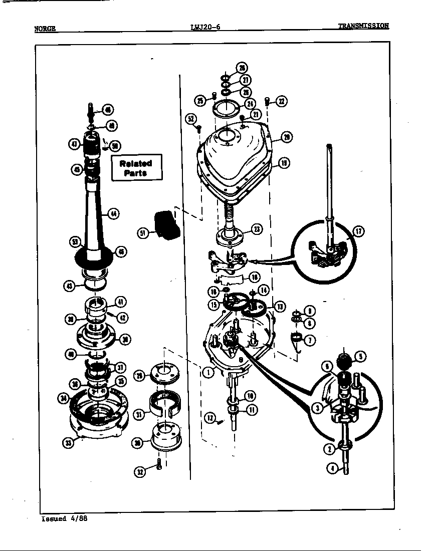 Norge LWJ206A transmission (orig. rev. a) diagram