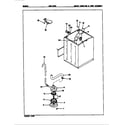 Maytag NAW2030W water carrying & pump assy. (rev. e) diagram