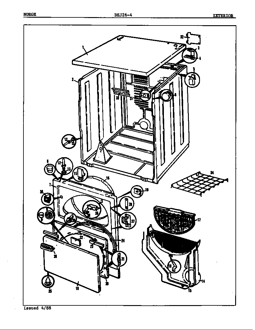 Norge DEJ264A exterior (rev. a-c) diagram