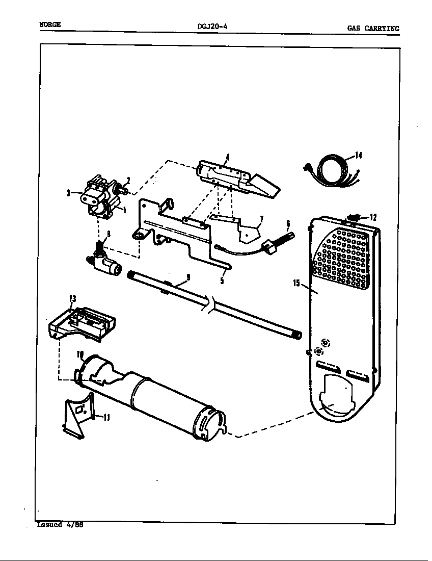Norge DGJ204H gas carrying (rev. a-b) diagram