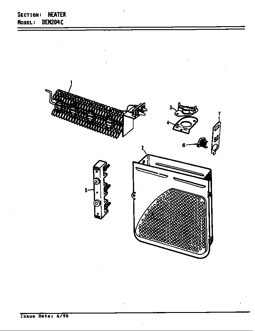 Norge DEM204AC heater (orig. rev. a) diagram