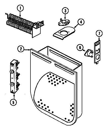 Magic Chef YE216KW heater diagram