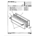 Magic Chef 90FA-3KW drawer diagram