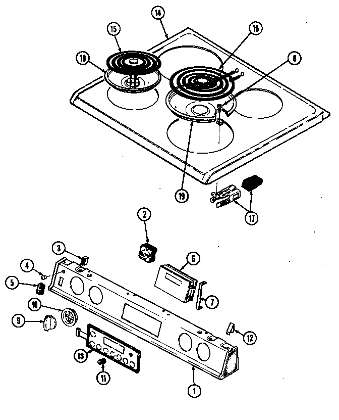 Norge L6892VRV top assembly diagram