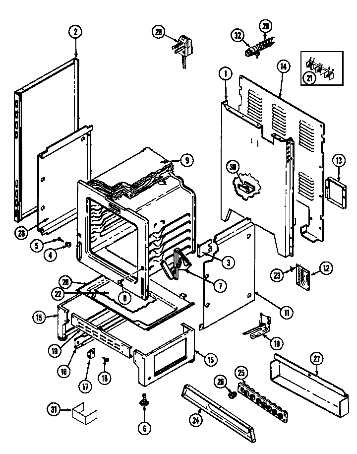Norge L6892VRV body diagram