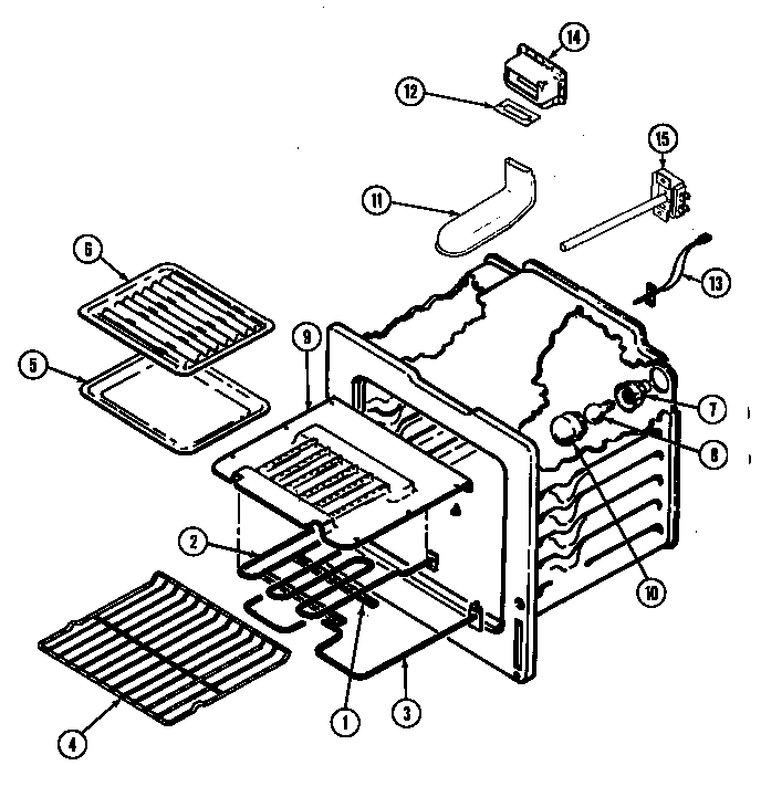 Norge L6892VRV oven diagram
