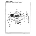 Norge N3520SRW top assembly (n3510pr, n3520sr) (n3510pra) (n3510prw) (n3520sra) (n3520srw) diagram