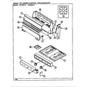 Norge N3120SPW top assembly/control panel (n3110ppa) (n3110ppw) (n3120spa) (n3120spw) diagram