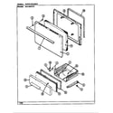 Norge N3120SPW door/drawer (n3110pp*) (n3110ppa) (n3110ppw) diagram