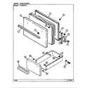 Norge N1500PRW door/drawer diagram